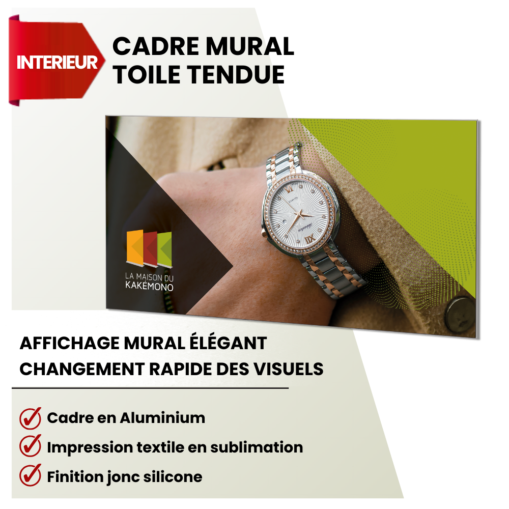 Cadre mural en toile tendue