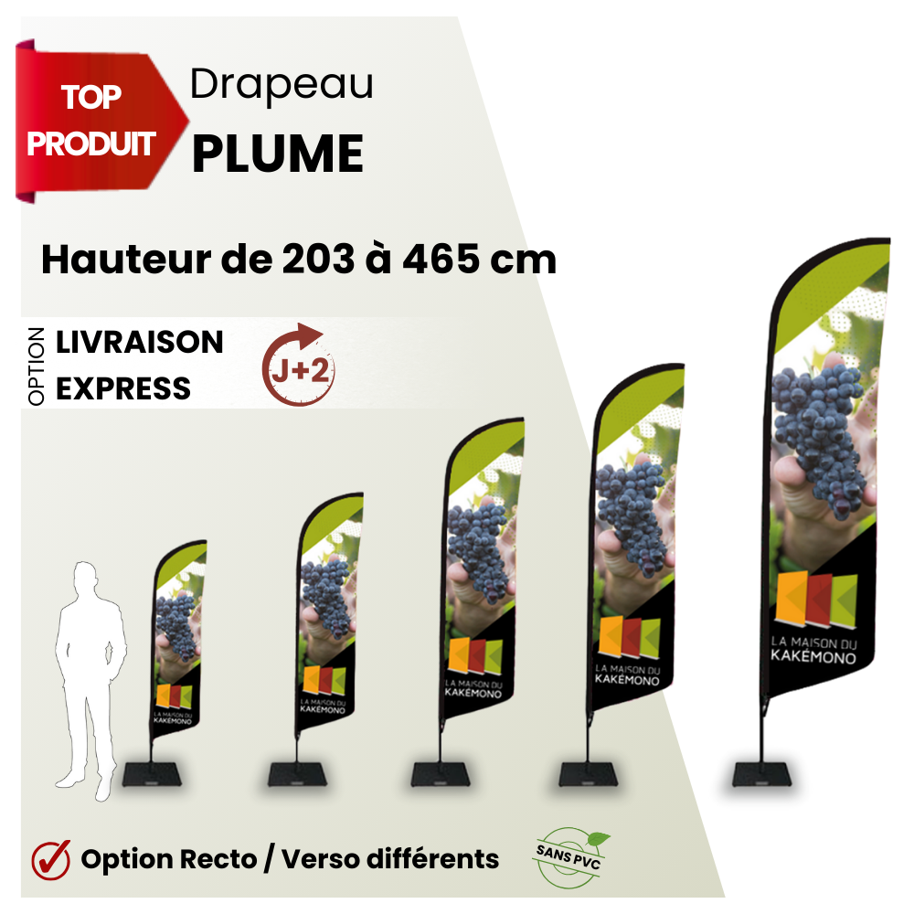 Drapeau Plume Drapeaux Oriflammes Plume