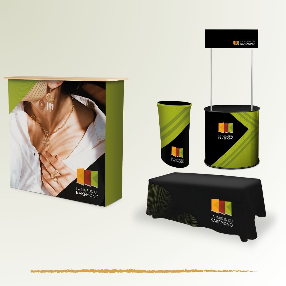 Comptoir accueil pour stand