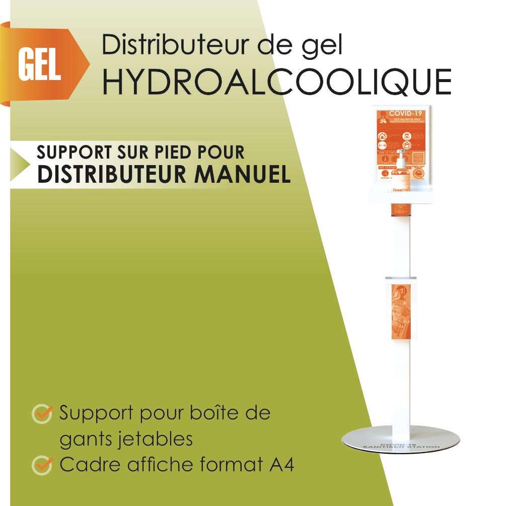 Borne de gel manuelle Borne gel manuelle
