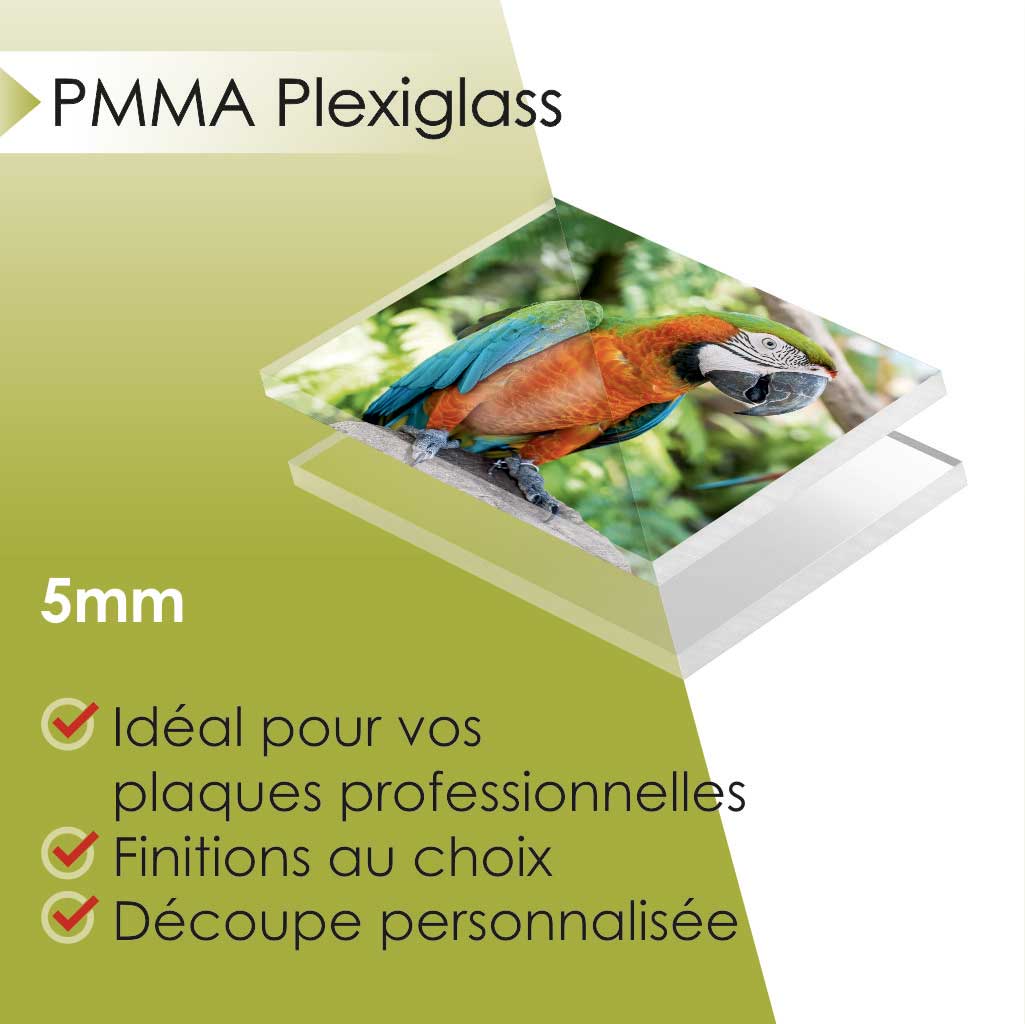 Plexiglass PMMA 5mm Impression sur panneau plexiglass PMMA