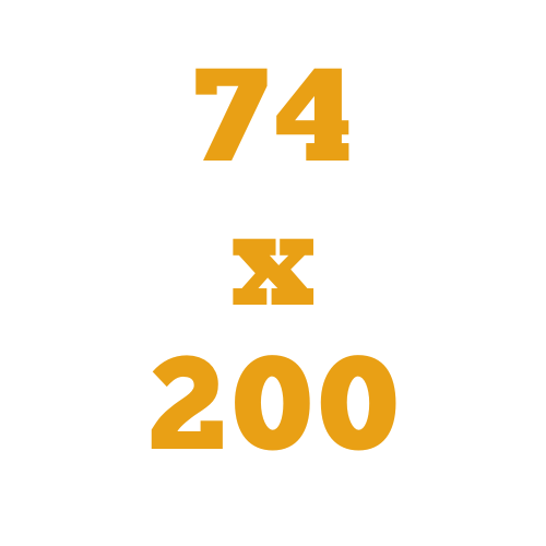 74x200 cm