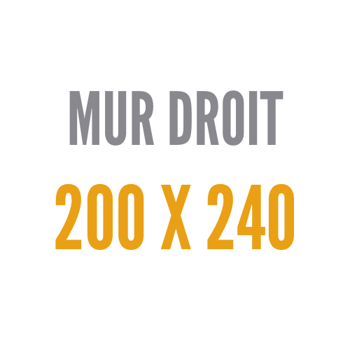 Droit 200x 240 cm