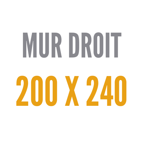 Droit 200 x 240 cm