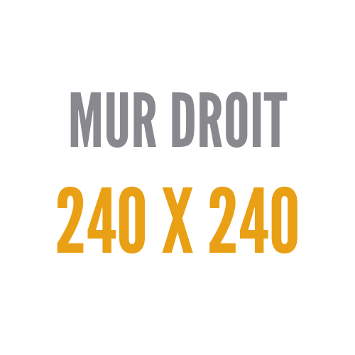 Droit 240x 240 cm