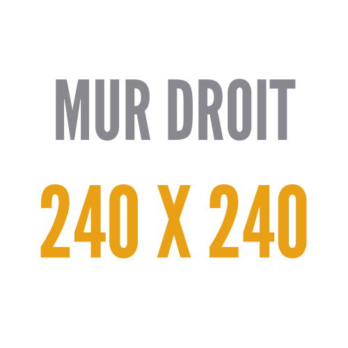 Droit 240 x 240 cm