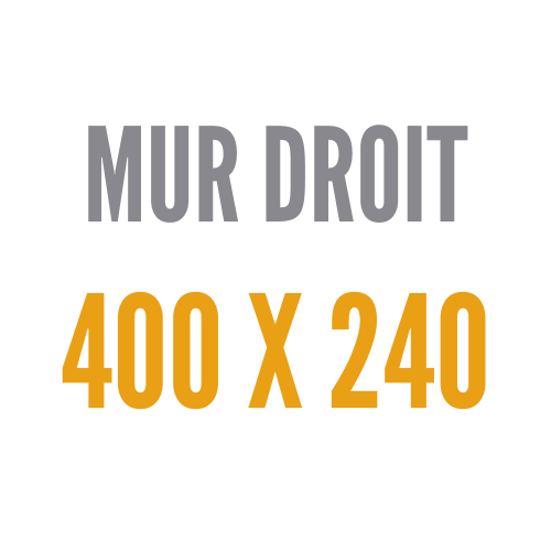 Droit 400 x 240 cm