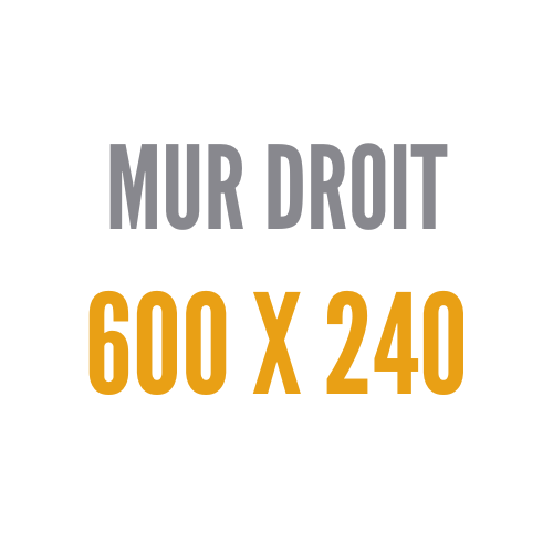 Droit 600x 240 cm