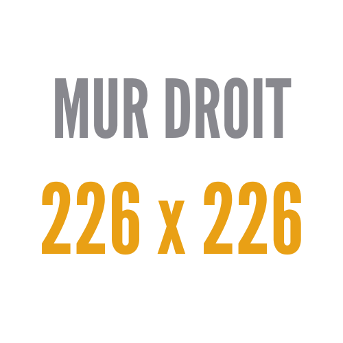 Droit 226x226 cm