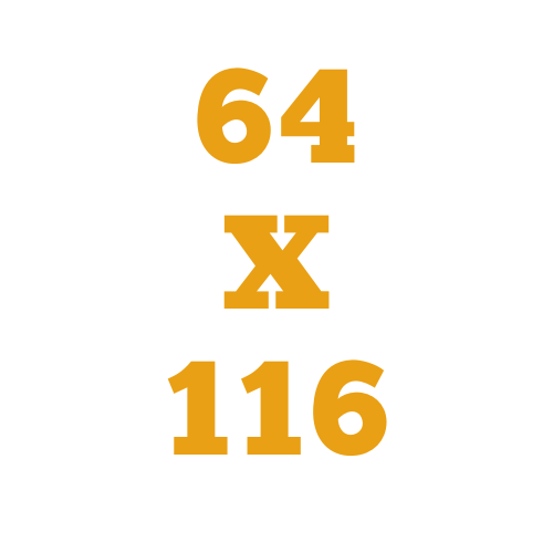 64x116 cm