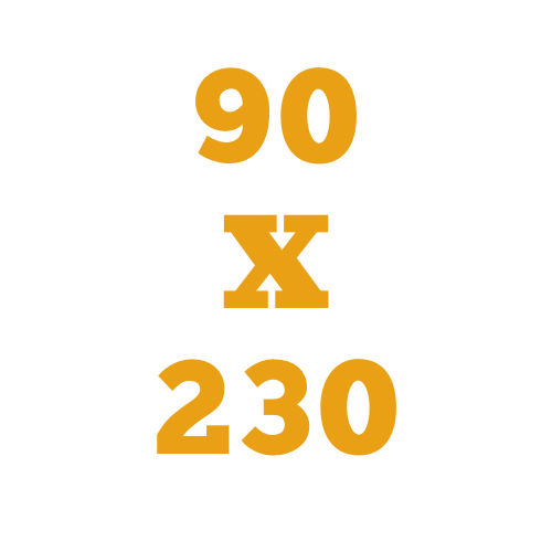 90x230 cm