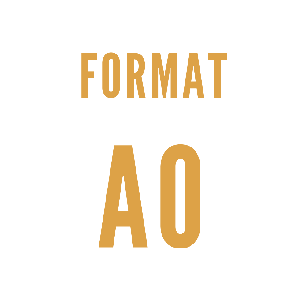 Format A0 - 80(L)x120(H) cm