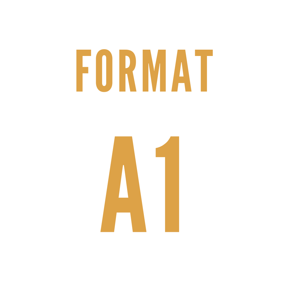 Format A1 - 60(L)x85(H) cm