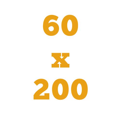 60*200 cm