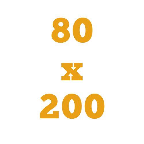 80*200 cm