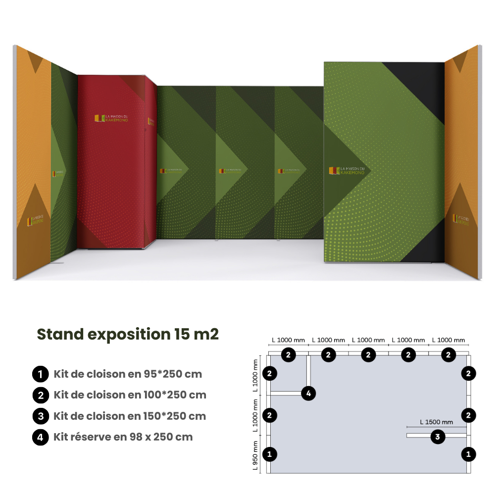 kit stand exposition 15m2
