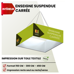 Enseigne suspendue carrée 1