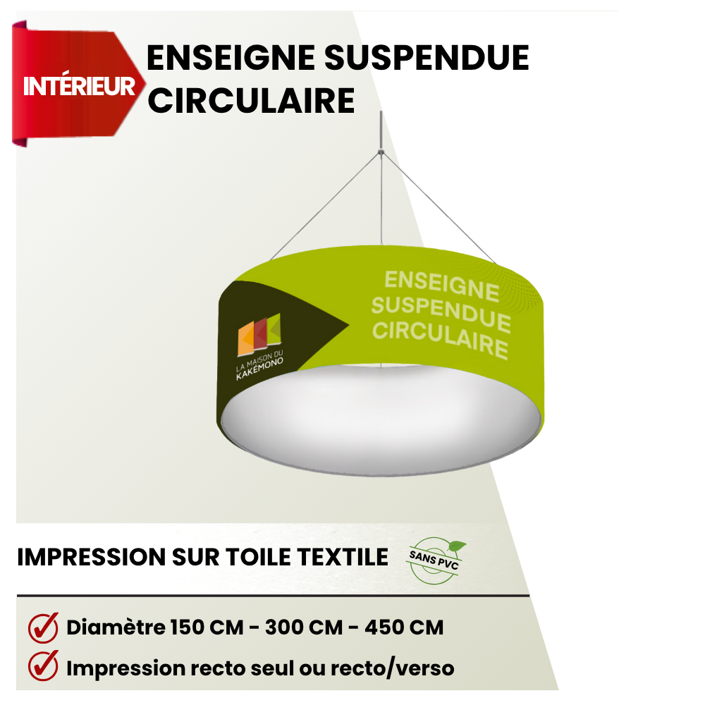 enseigne suspendue ronde