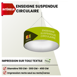 enseigne suspendue ronde