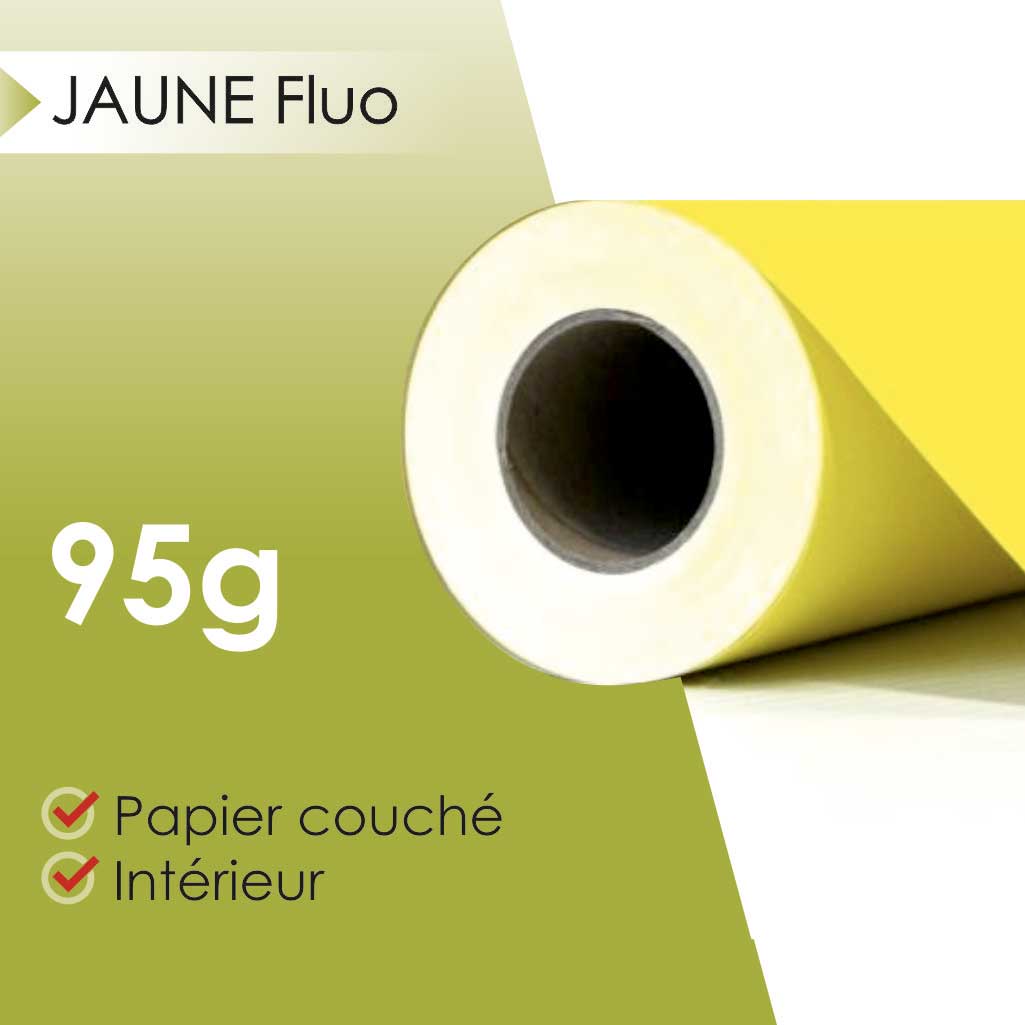 Impression affiche jaune fluo