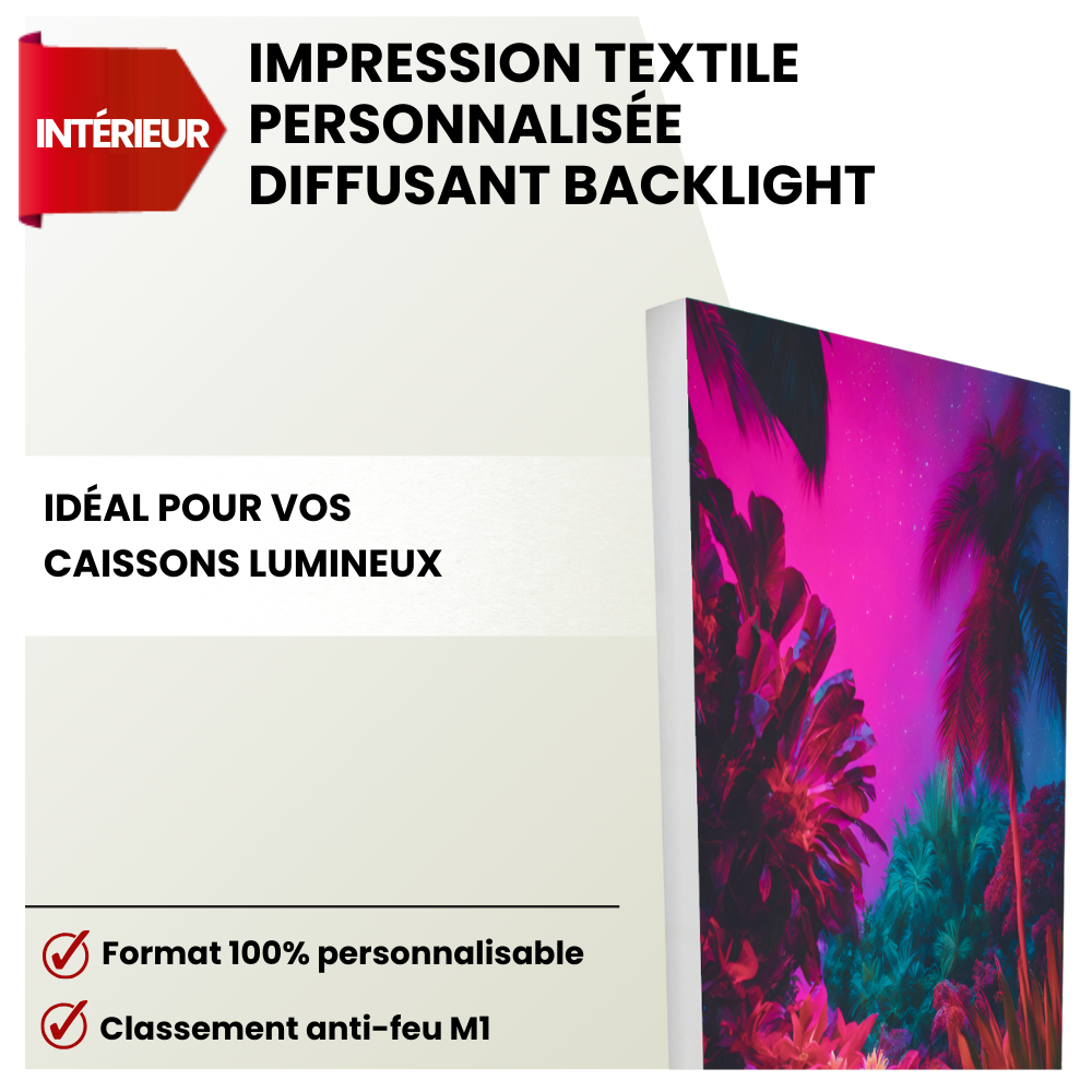 impression sur mesure textile diffusant