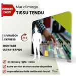 mur image droit tissu tendu 