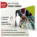 mur image droit tissu tendu