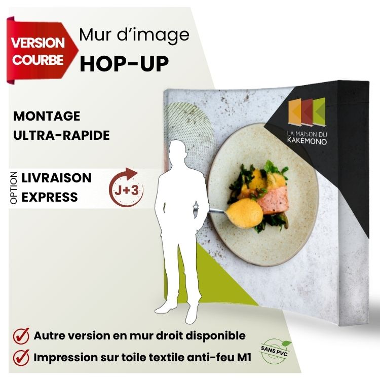 Photocall Hop Up Courbe