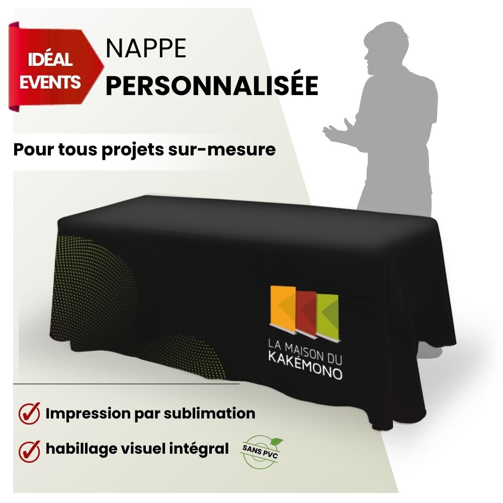 nappe textile personnalisée
