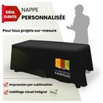 nappe textile personnalisée