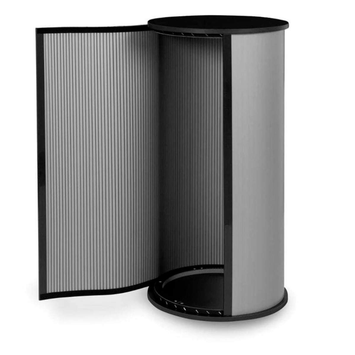 detail structure comptoir accueil rond