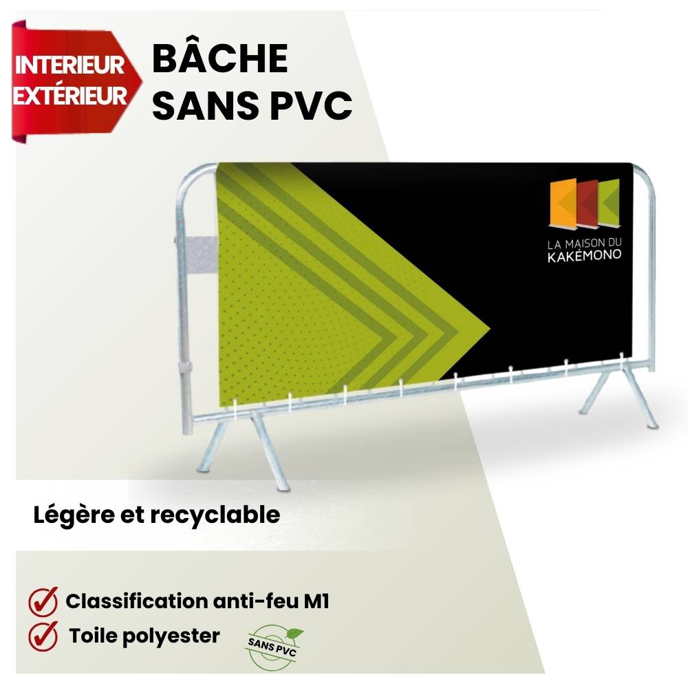 bache sans pvc sur mesure