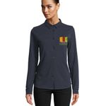 Chemise Basile femme coton bio personnalisée avec logo