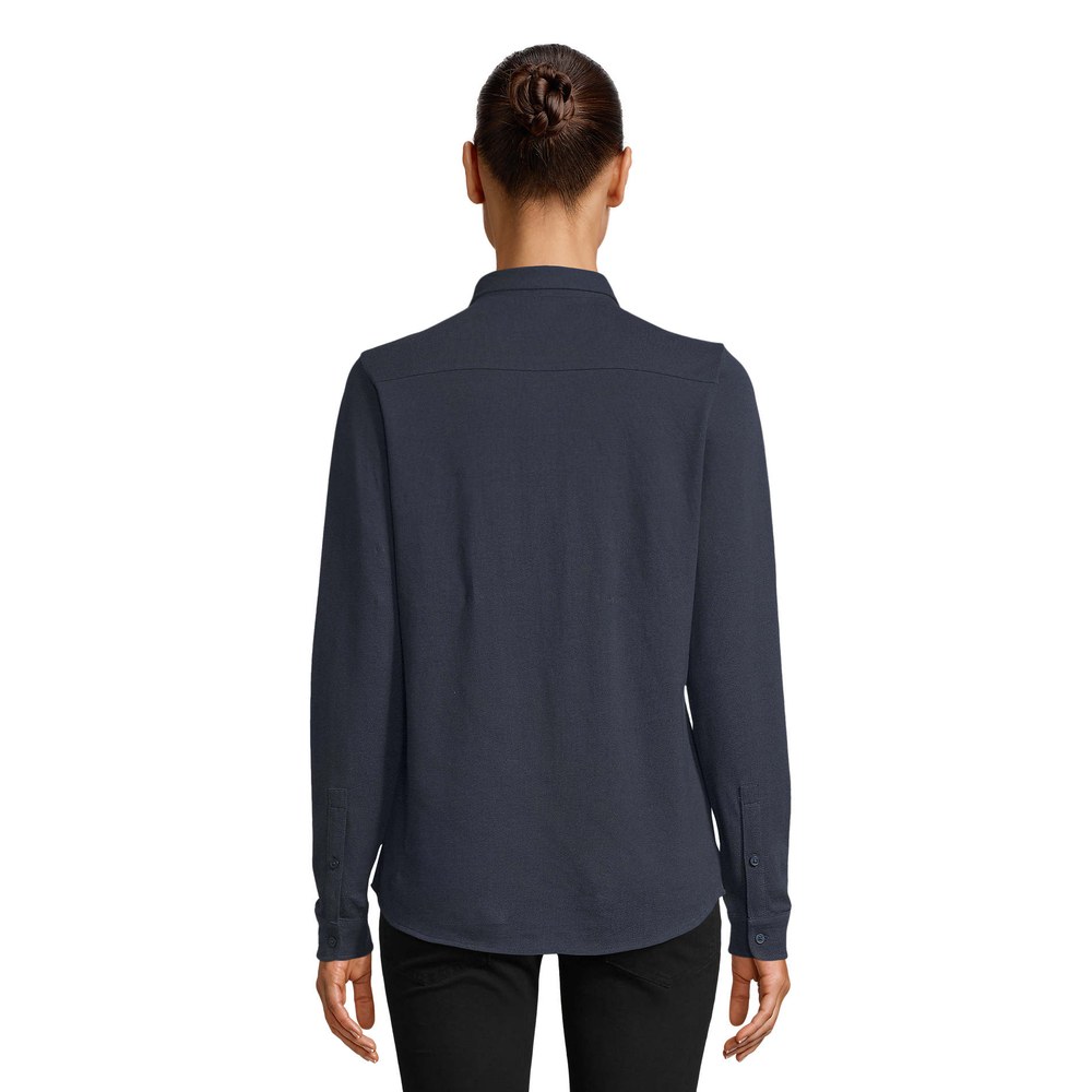 Chemise Basile femme coton bio porté - dos