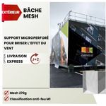 impression sur bache MESH microperforee