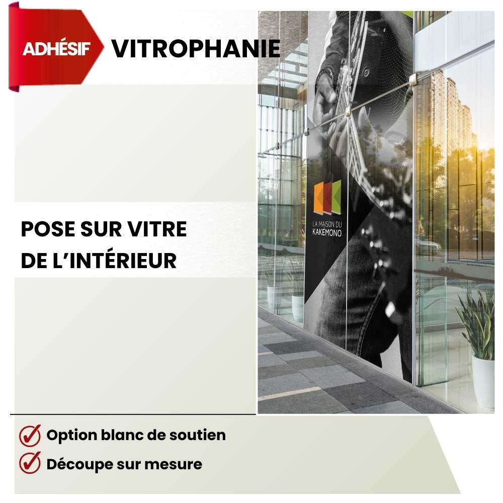 vinyle adhésif vitrophanie