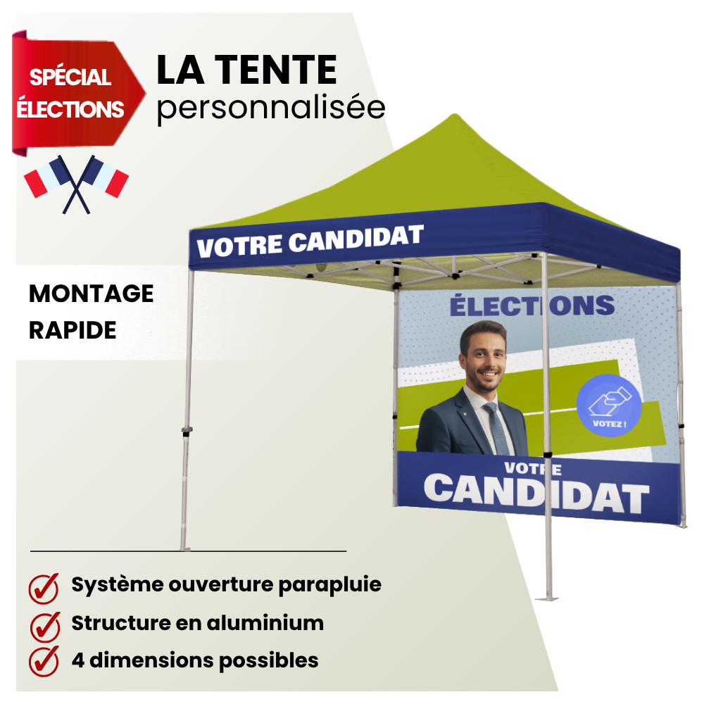 tente personnalisable pour elections