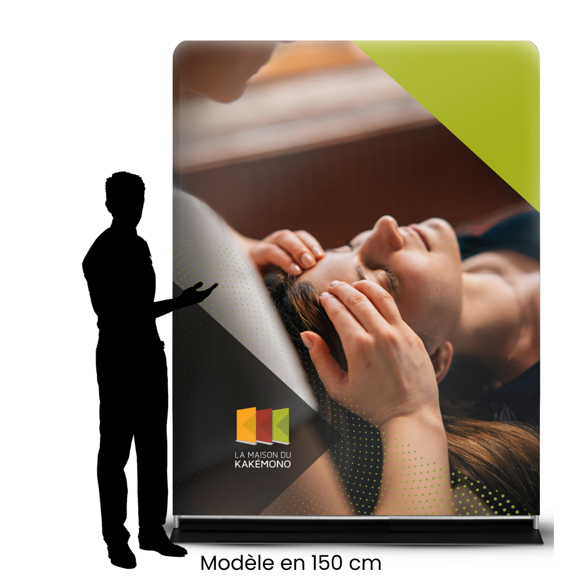 totem tissu tendu en 150 cm