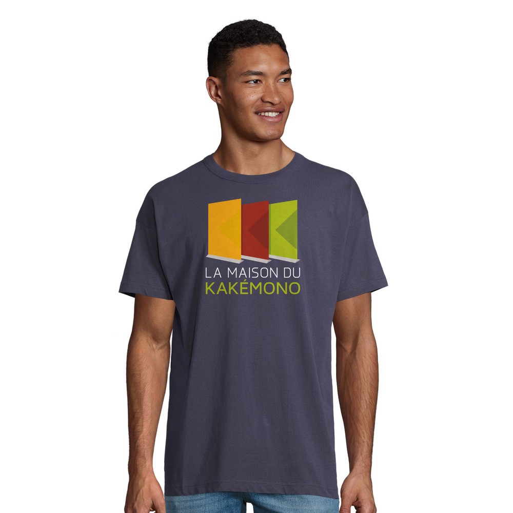 T-shirt oversize coton bio personnalisé avec logo
