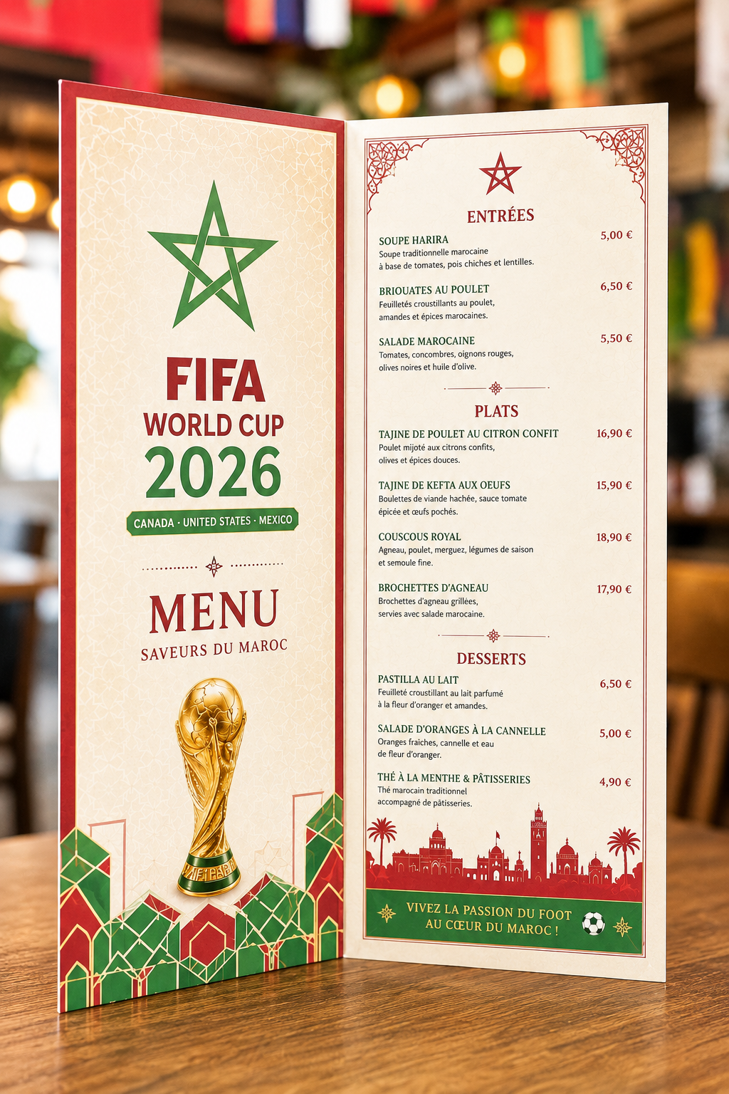 Menu 2 volets