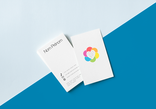 Carte de visite verticale