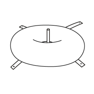 Base lestable croix