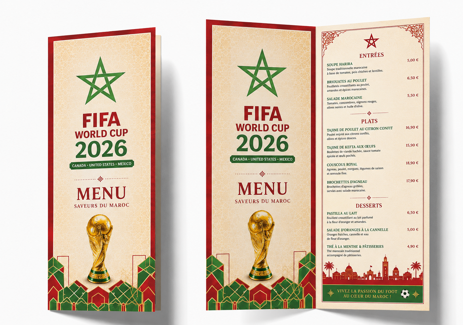 Menu 2 volets 1