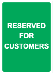 Reserved for Customers