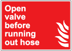 Open valve