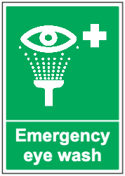 Emergency eye wash