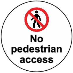 No Pedestrian