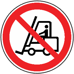 Forklift Prohibited