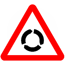 Mini Roundabout ahead