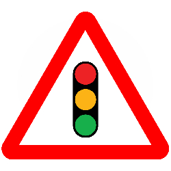 Temporary Traffic Signal ahead
